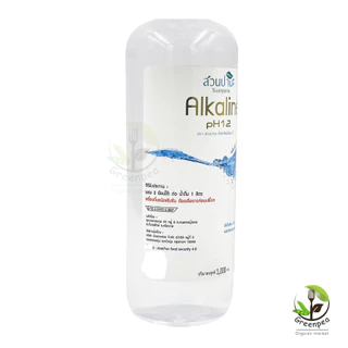 น้ำด่าง อัลคาไลน์ สวนปานะ ผสมน้ำสกัดใบเตย 1000 มล pH12 Alkaline water