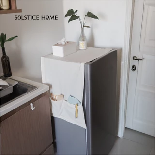(มี 40 สี) ผ้าคลุมตู้เย็น แบบมีกระเป๋า - Solstice Home แต่งห้องครัว กันฝุ่นตู้เย็น สั่งตัดได้ตามขนาด