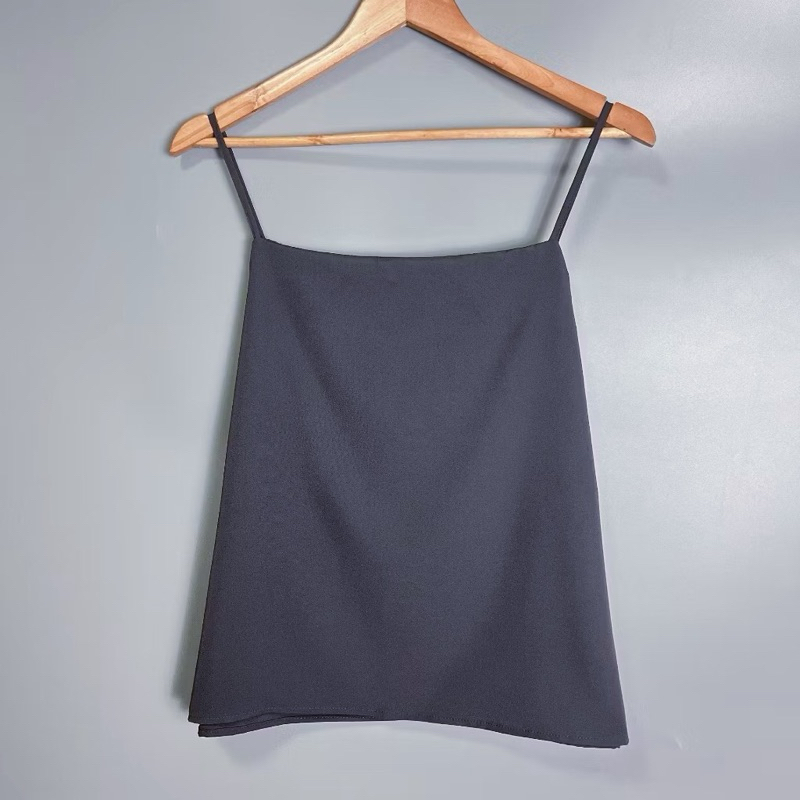 เสื้อสายเดี่ยว สาวอวบ ผ้าไหมอิตาลีสีพื้น (ไซส์รอบอก 40-48 นิ้ว) – โปรปัง