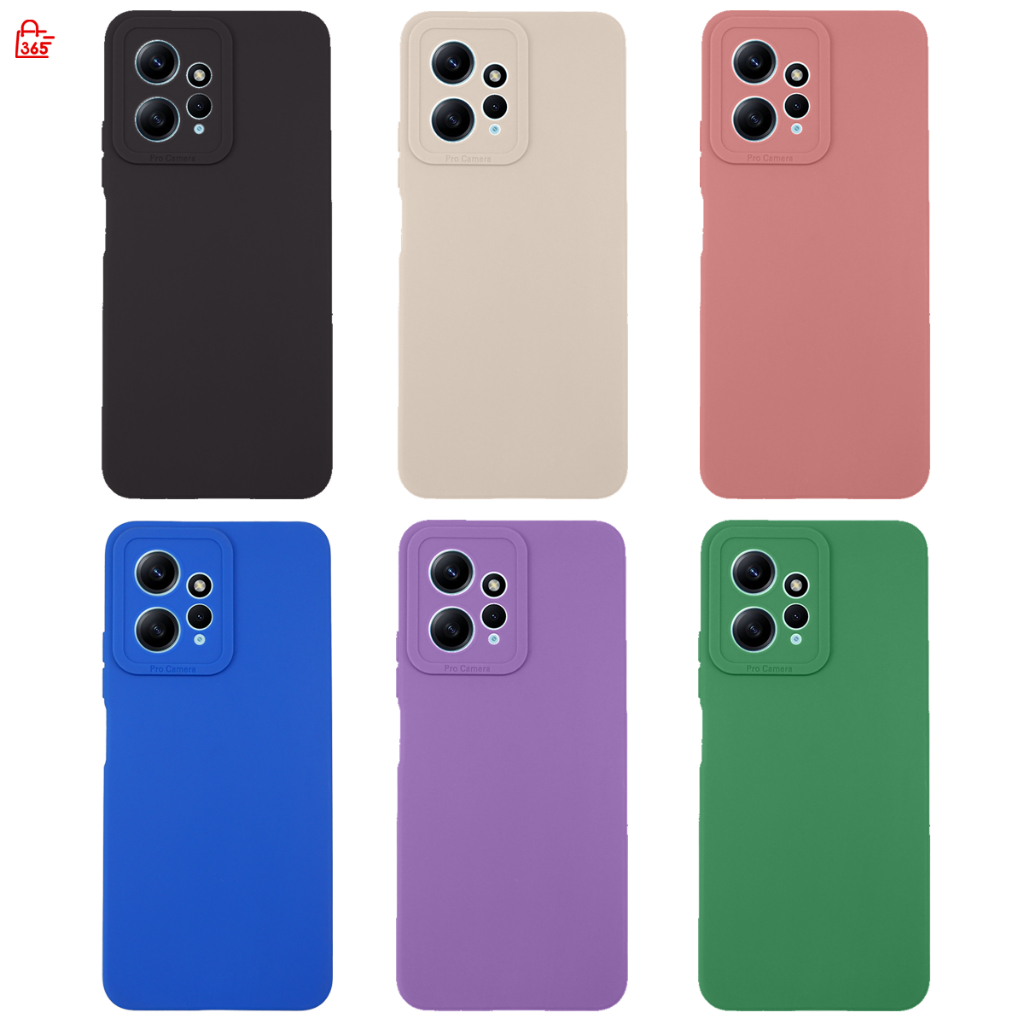 เคส สำหรับ Xiaomi Redmi Note 12 4G เคสซิลิโคนนิ่ม กันกล้อง TPU สีพื้น