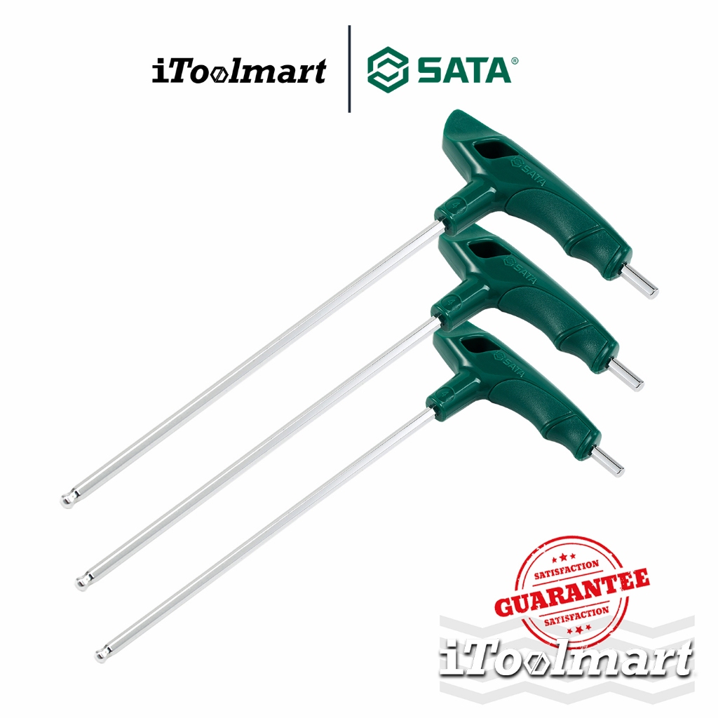 SATA ประแจหกเหลี่ยมหัวบอล ด้ามตัว T 8310X ขนาด 2-10 mm.