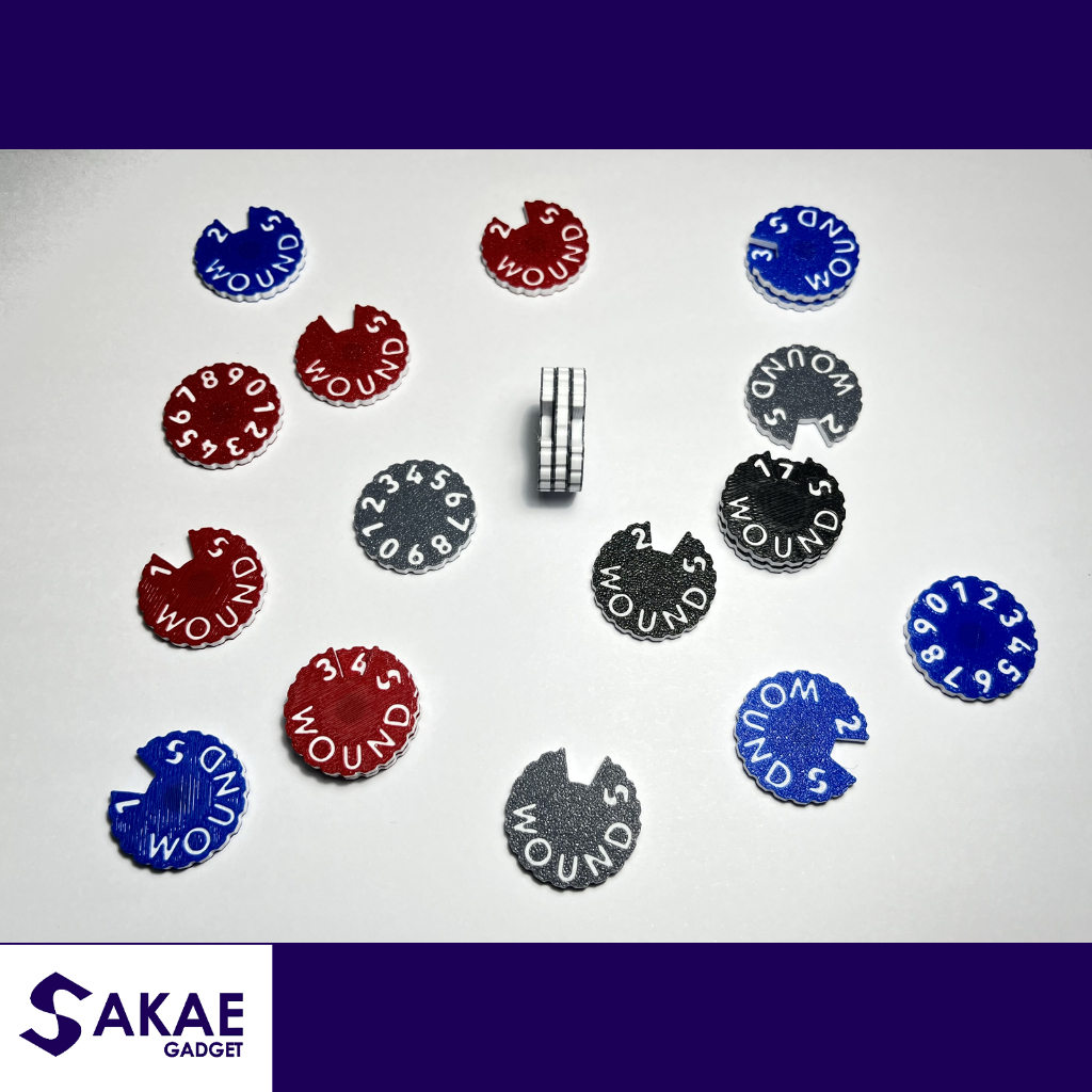 Wound Marker ที่นับแต้มสำหรับเลือดตัวละคร (3D Printing)