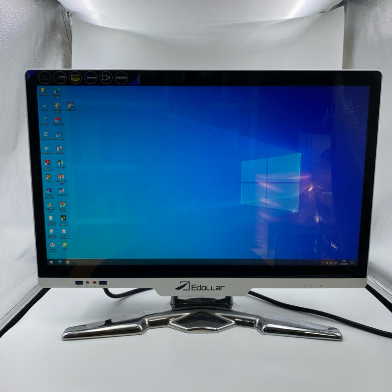 คอมพิวเตอร์ออลอินวัน corei3-9100f vga 1050it 4g แรม 8 จอ27" m2 240g wifi ยี่ห้อ edollar