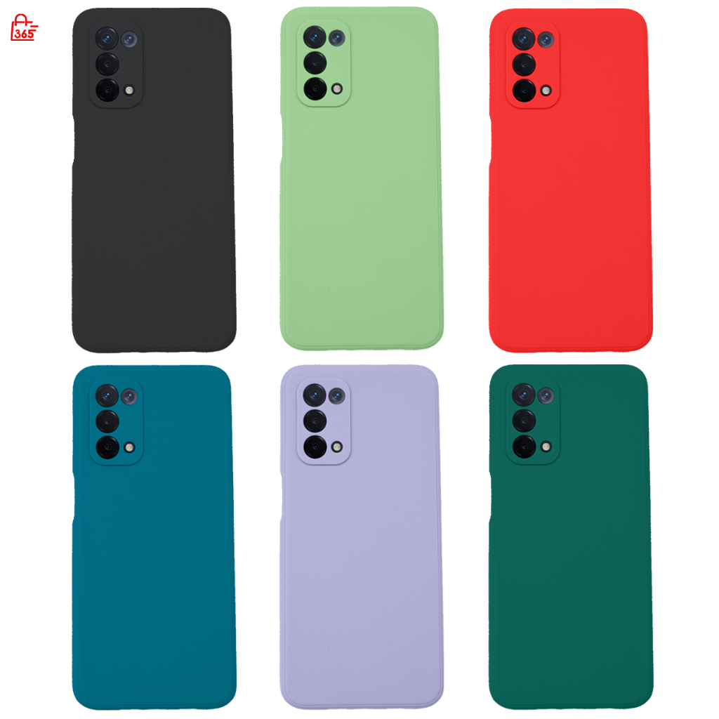 เคส สำหรับ OPPO A74 5G CPH2197 เคสซิลิโคนนิ่ม สีพื้น กันกล้อง TPU บาง