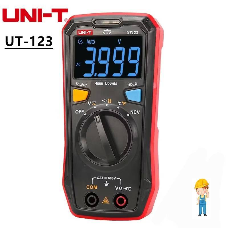 UNI-T UT123 ดิจิตอลมัลติมิเตอร์ เหมาะสำหรับเป็นเครื่องมือประจำบ้าน วัดอุณหภูมืได้ด้วย