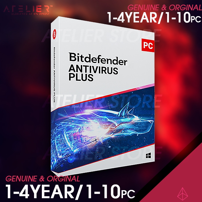 Bitdefender Antivirus Plus (1-10 PC) / (1-4 ปี)