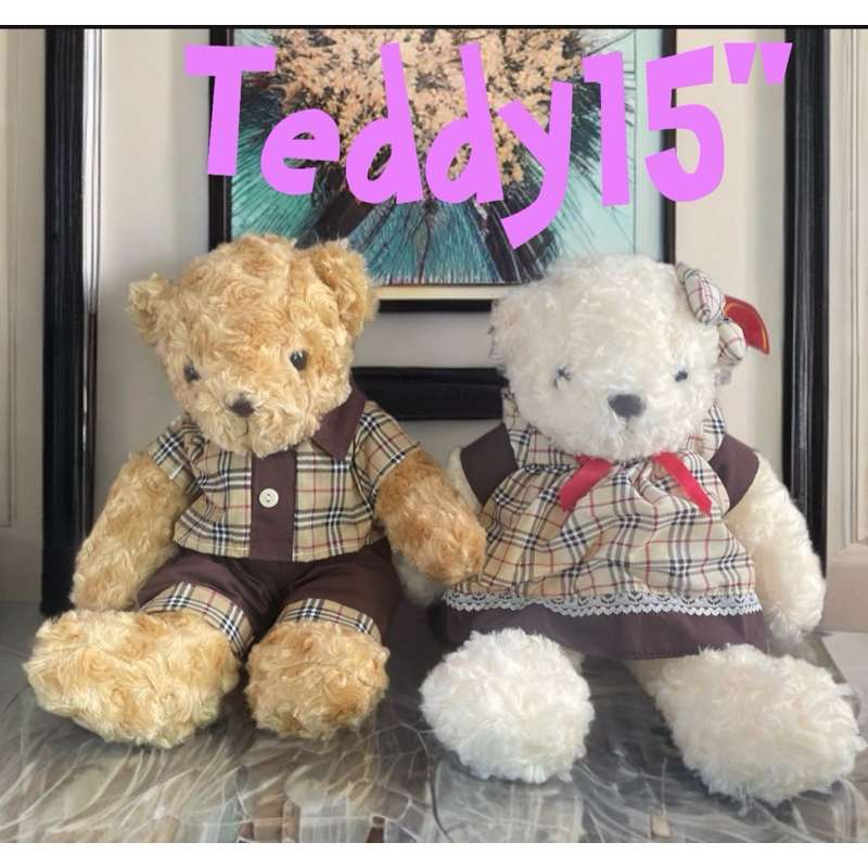 หมีTeddy15"ชาย/หญิง#พร้อมส่งจ้า#teddy14”