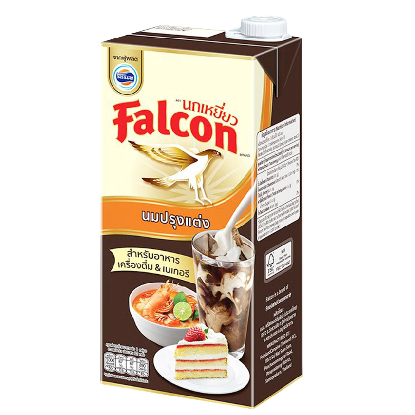 Falcon นกเหยี่ยว นมข้นจืดปรุงแต่ง ขนาด 1000 มล.