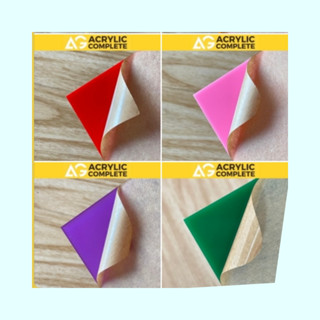 แผ่นอะคริลิคสีใส ขนาด 20*20 cm ความหนา 2-6 mm ผลิตในไทยแผ่นค…