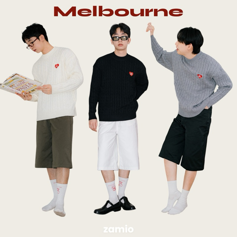 Melbourne pants กางเกง4ส่วน เอวสูง