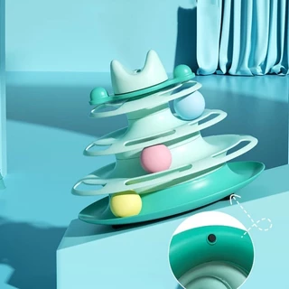 ของเล่นแมว Self-Happy บรรเทาความเบื่อหน่าย Teasing Cat Stick สัตว์เลี้ยงแมว Turntable Ball เมาส์ Handy เครื่องมือลูกแมวล