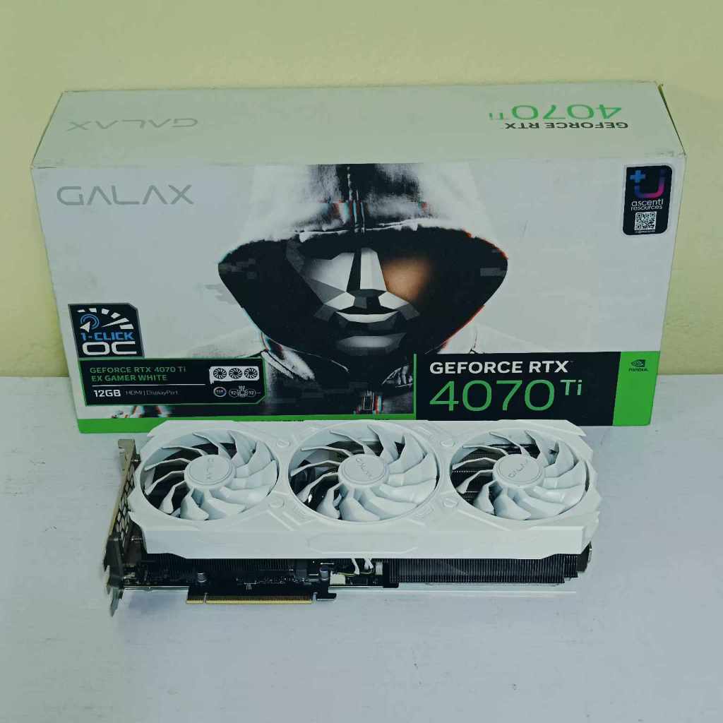 RTX 4070 TI GALAX EX GAMER WHITE 12GB GDDR6X สินค้ามือสอง