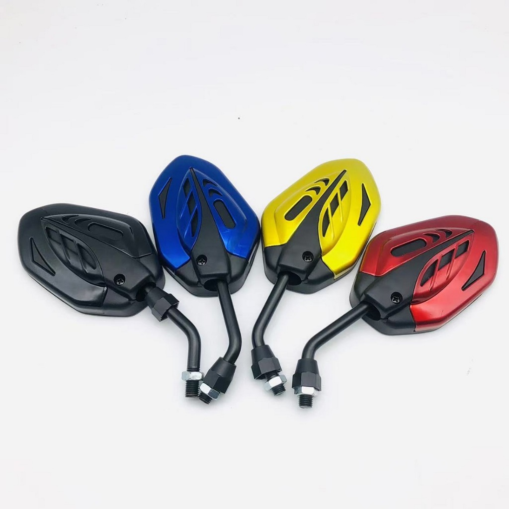 1คู่ กระจกแต่ง 6 เหลี่ยม มีขาสั้น 4 สี  กับ รุ่นขายาว 3 สี ราคาขายต่อ  มีน็อต8มิล 10มิล 3001