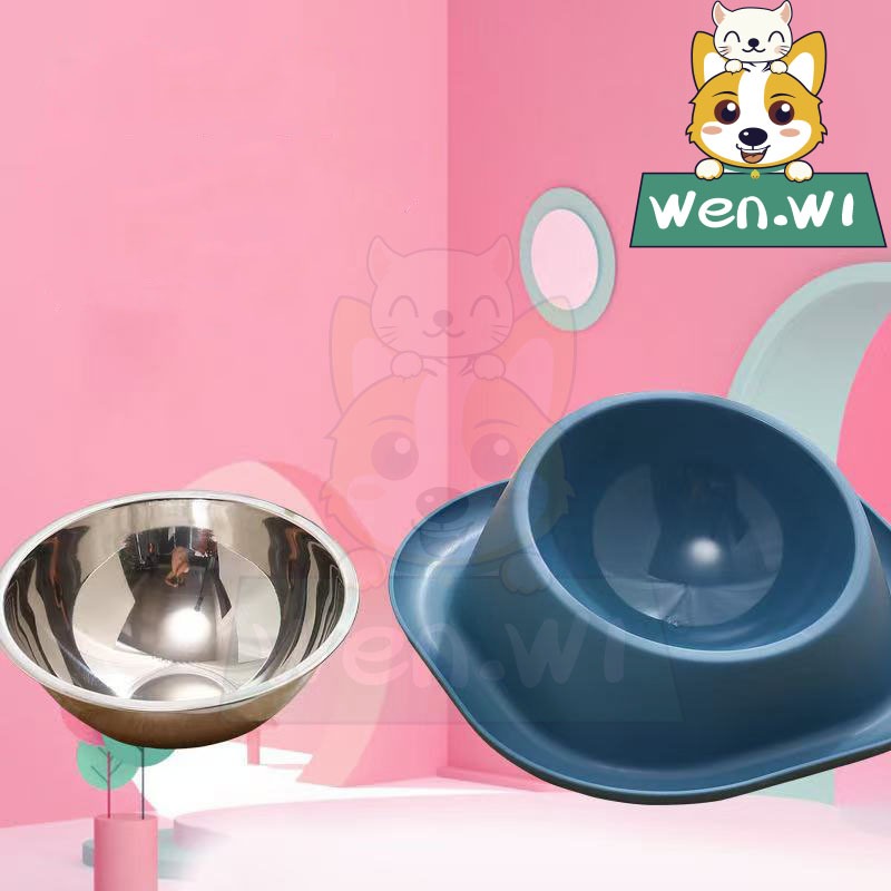 wen.W1 ชามสัตว์เลี้ยง 1 ชามป้องกันมดรั่วซึมออกแบบมาสำหรับสุนัขชามแมวสามารถทำความสะอาดได้ง่ายสำหรับสัตว์เลี้ยง