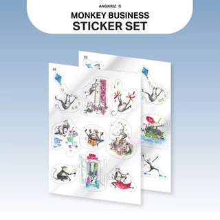 สติกเกอร์รวมภาพจากหนังสือ Monkey Business