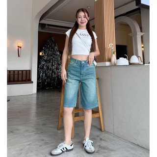 กางเกงยีนส์ผู้หญิง ขาสั้น 5ส่วน ผ้าไม่ยืด เนื้อผ้าดีใส่สบาย ไซส์ S - 3XLขาสั้น 5ส่วน