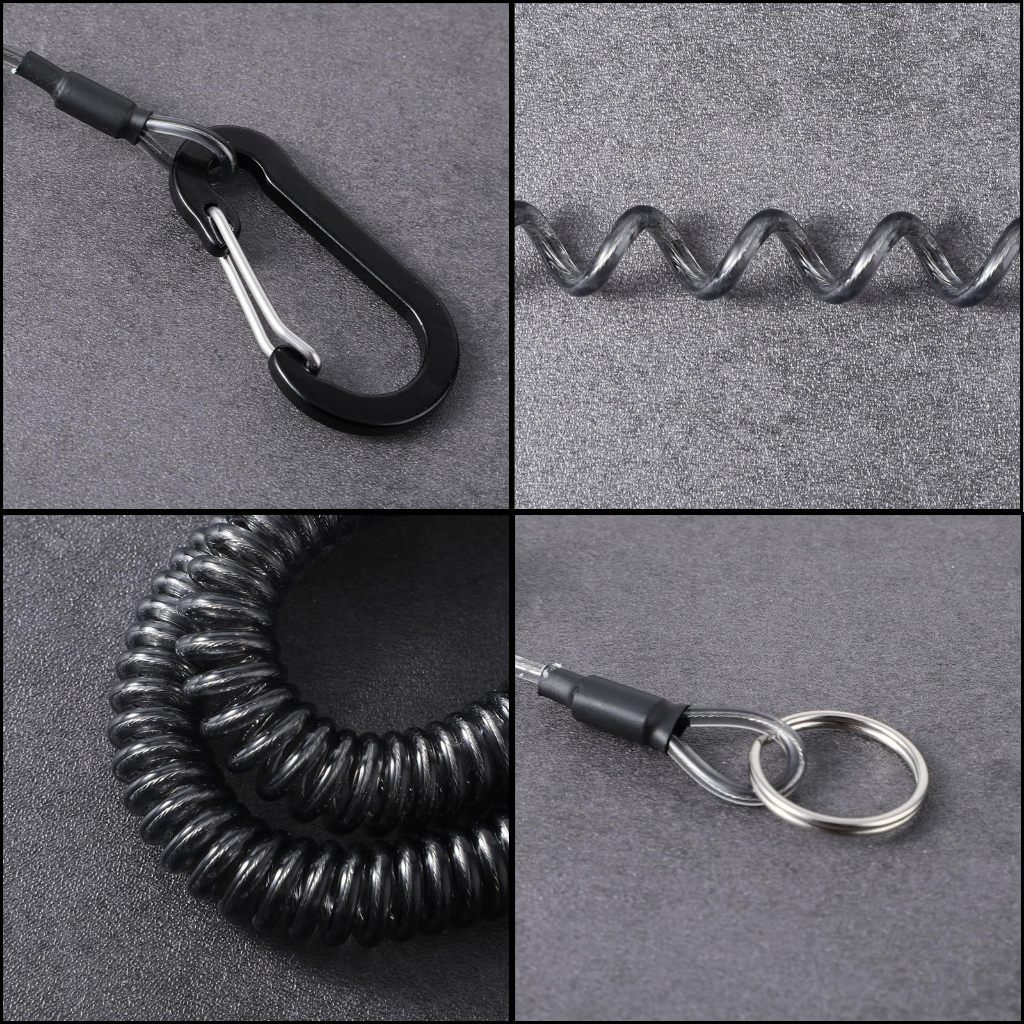 แพ็คละ 2 ชิ้น พวงกุญแจกันหาย เชือกเกลียว อเนกประสงค์ ป้องกันการสูญหาย เพื่อความปลอดภัย สําหรับตกปลา - รูปที่ 2