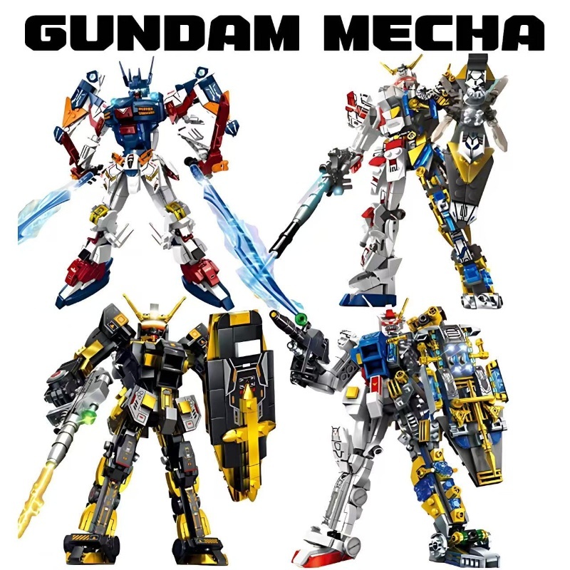 LY ตัวต่อ กันดั้ม Mecha unicorn justice strike freedom astray gundam robot model Building Blocks