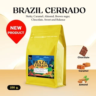 [ส่งฟรี] เมล็ดกาเเฟคั่ว Brazil Cerrado by KafaeThai ขนาด 250 กรัม