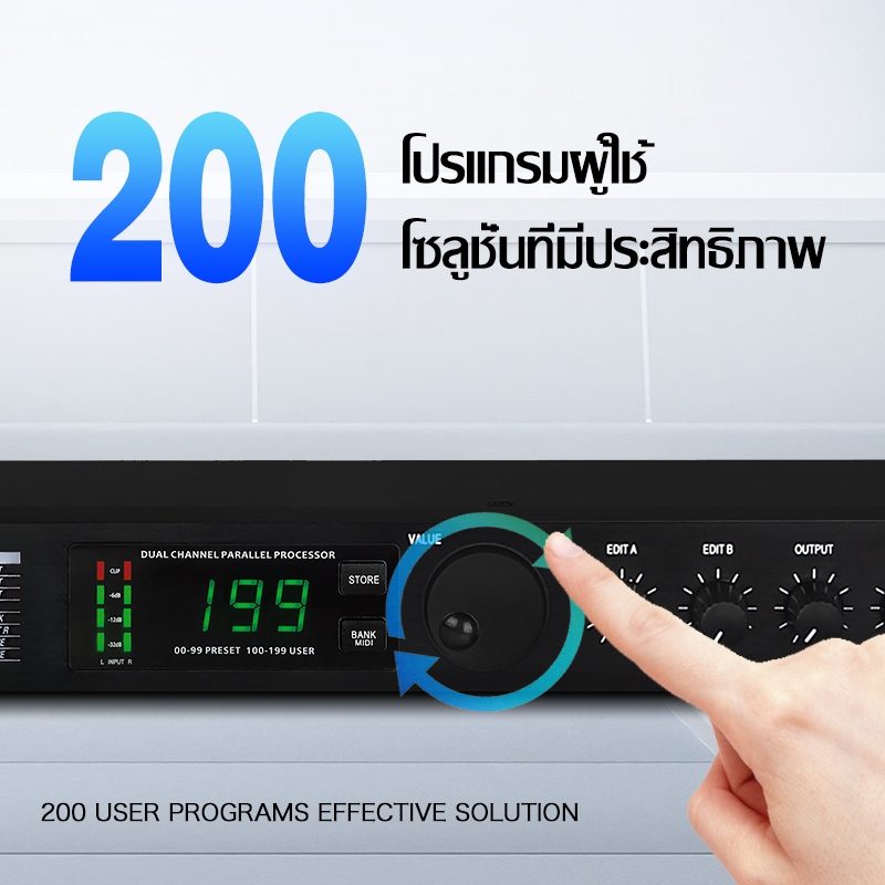 ALesis Microverb4 / Microverb4 + โปรเซสเซอร์เอฟเฟกต์ดิจิตอล DSP แบบ Dual Channel, โปรเซสเซอร์เอฟเฟกต์ดิจิตอล KTV Stage