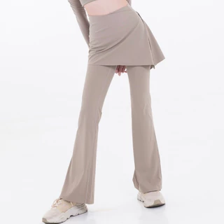 Lunar Gymwear - Ginie Flare Pant - กางเกงออกกำลังทรงขาม้าผ้าคลุมกระโปรง เก๋ๆไม่ซ้ำใคร