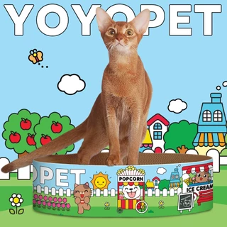 yoyopet : New !! หนาพิเศษ ลายน่ารัก ที่ลับเล็บแมว ที่นอนแมว 2in1 ของเล่นแมว นอนสบาย ฟินๆ ด้วยแคทนิป