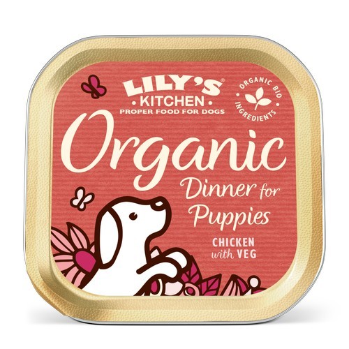 (พร้อมส่ง)  Lily's Kitchen -Organic Dinner for Puppies (150g)