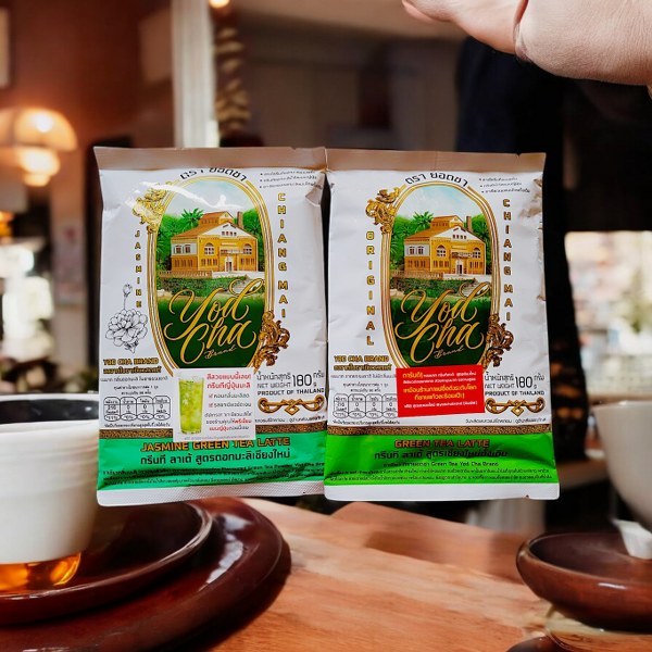 ชาเขียว ชาไทย ตรา ยอดชา yodcha thai tea, green tea