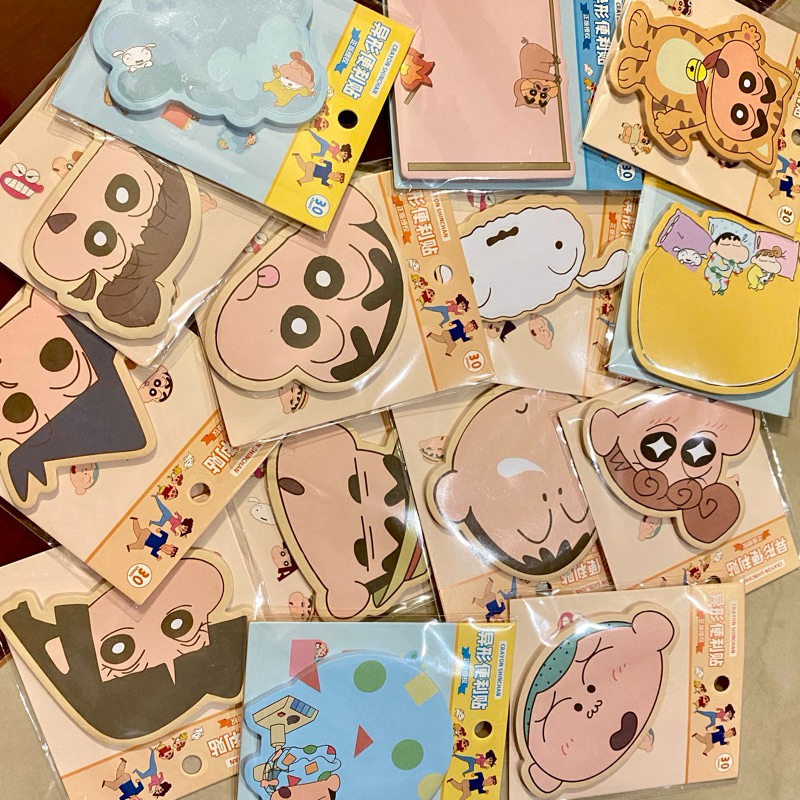 cutiepie-(พร้อมส่งทุกลายแล้ว ลิขสิทธิ์แท้💯)กระดาษมีกาวในตัวชินจัง 30แผ่น กระดาษมีกาวในตัว ลิขสิทธิ์แท้