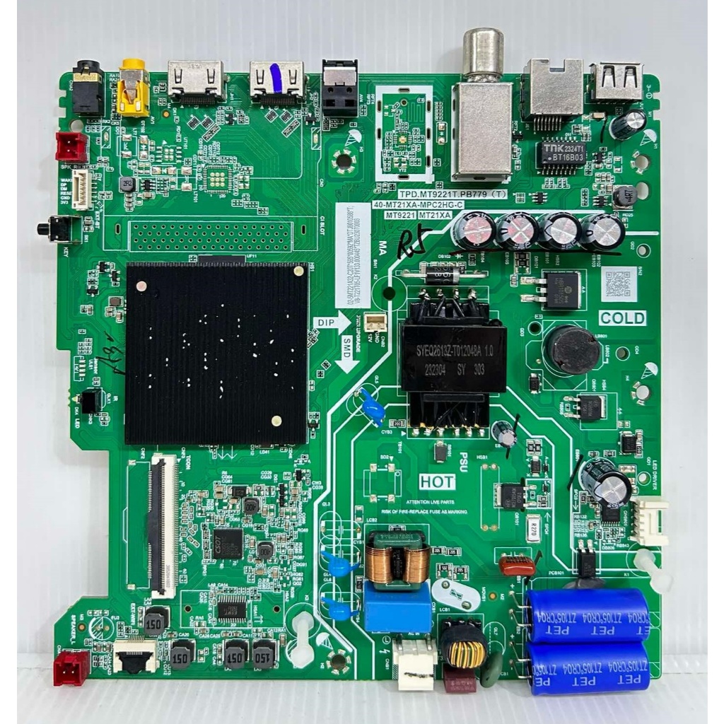 เมนบอร์ด TCL รุ่น 32S5400A  / 32L5GA พาร์ท TPD.MT9221T.PB779 อะไหล่ของแท้ถอด มือ2 เทสไห้แล้ว