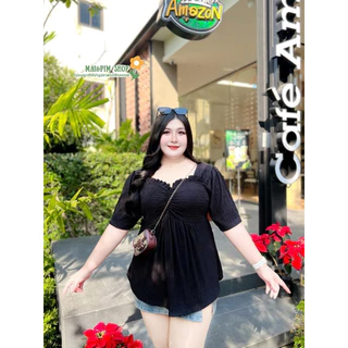 เสื้อขยุ้มอกแต่งระบาย ใส่พรางหุ่น ปิดพุง สำหรับสาวอวบอ้วน ไซส์ใหญ่อก50ยืดได้ถึง60