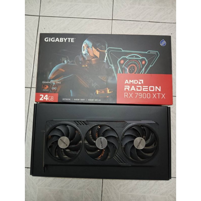 มือสอง การ์ดจอ AMD RADEON GIGABYTE RX 7900XTX 24GB GDDR6 GAMING OC VGA GPU ประกันSVOA 10/4/2026 แรงช