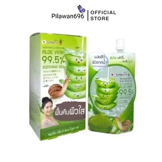 Smooto Aloe-E Snail Bright เจลว่านสมูตโตะ (ยกกล่อง4ซอง)/ซอง