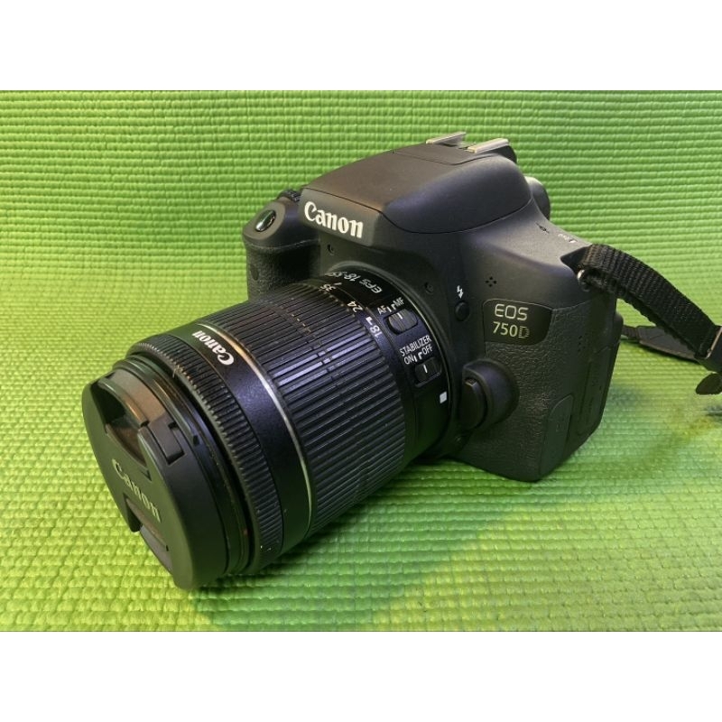 กล้องดิจิตอลcanon eos 750d เลนส์kits 18 55 สภาพใหม่มาก มือสองพร้อมใช้