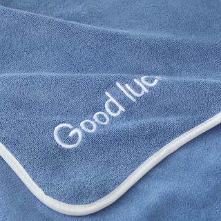 ผ้าขนหนู ซับน้ำดี ผ้าเช็ดตัว ผ้านาโน Good luck ขนาด 70x135 Cm 34*74 Cm สินค้าพร้อมส่ง
