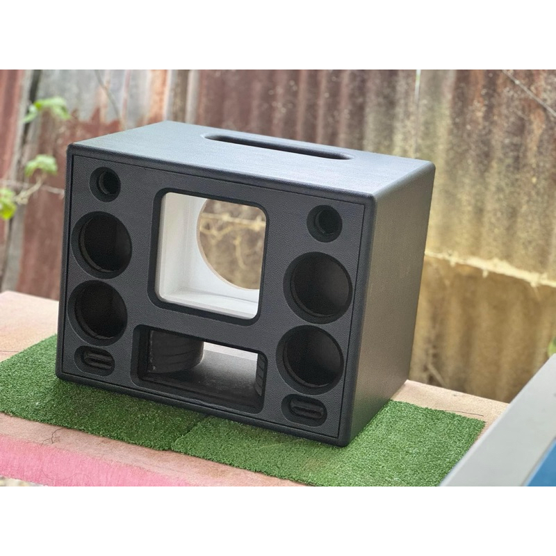 ตู้เปล่าหุ้ม หนัง 10 นิ้ว DM กลาง4”4 แหลม 3“2