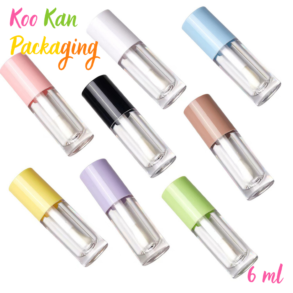 พร้อมส่ง หลอดลิปกลอส แปรงใหญ่ ขนาด 6 ml