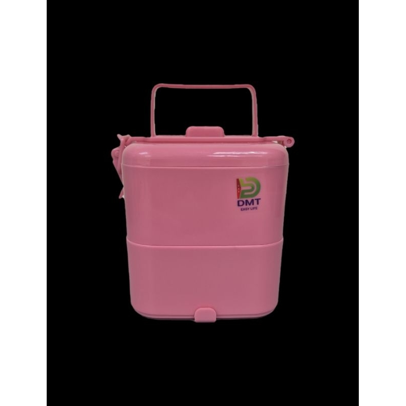 ปิ่นโต 2ชั้น ทรงเหลี่ยม