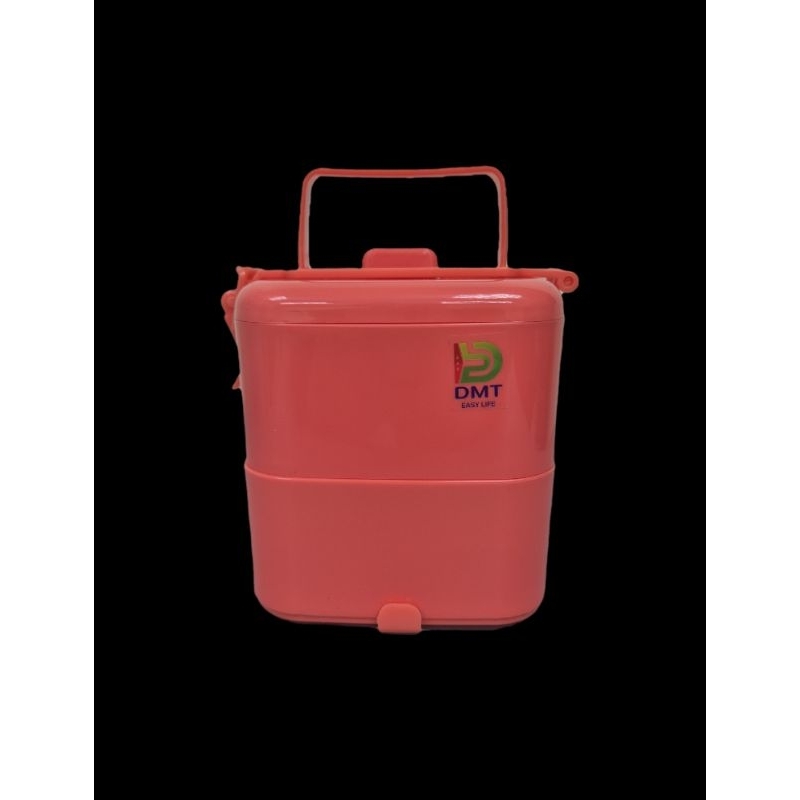 ปิ่นโต 2ชั้น ทรงเหลี่ยม