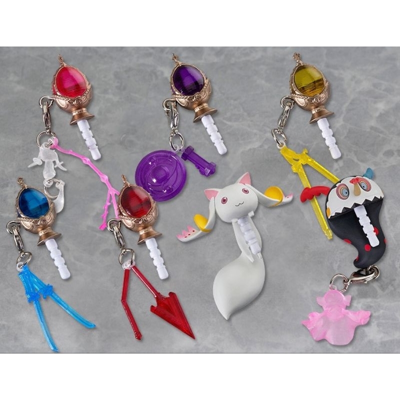 น่ารัก 🩷 Puella Magi Madoka Magica Soul Gem Earphone Jack Accessory 🩷 โซลเจม สาวน้อยเวทย์มนต์ มาโดกะ