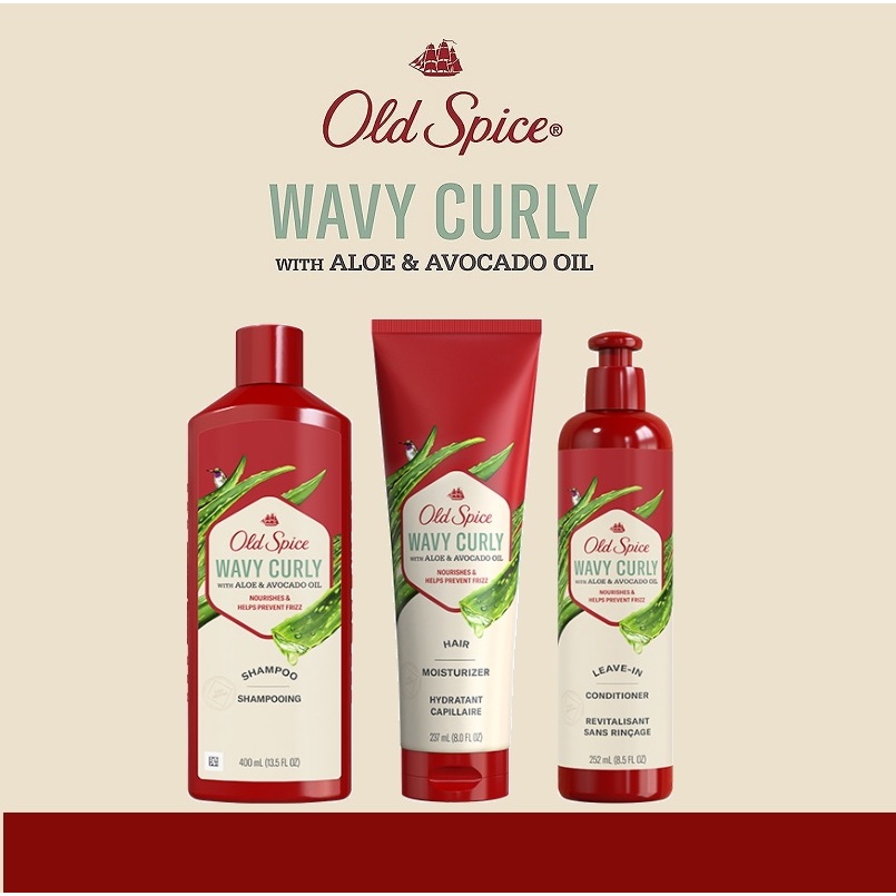 Old Spice, Wavy Curly Conditioner with Aloe & Avocado Oil, 8 fl oz (237 ml)