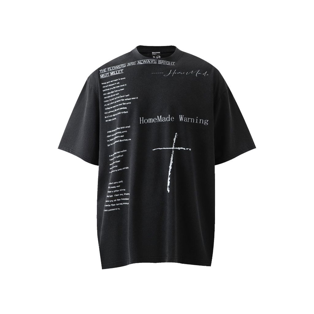 [พร้อมส่ง] Spenzer.street | 🖤 Homemade Warning โอเวอร์ไซส์ เสื้อผ้าสตรีท เนื้อผ้าดี คุณภาพเยี่ยม ทันกระแส unisex 2025 ขา