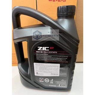 ZIC X7 เบนซิน 10W40 น้ำมันเครื่องยนต์เบนซินสังเคราะห์แท้ 100% SAE 10W40 API SP ขนาด 4 ลิตร (00002061)
