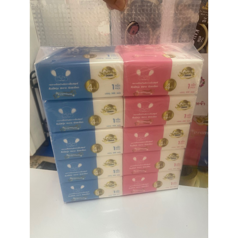 ทิชชู เชอร์รี่เบบี้ หนา 4 ชั้น pack10 สะอาด ไม่เป็นขุย