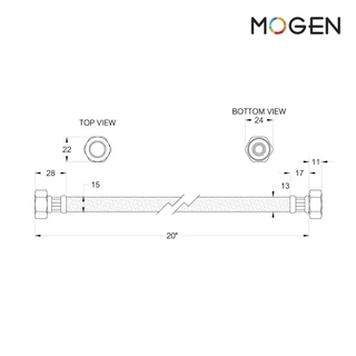 Mogen รุ่น SP03 สายน้ำดียาว 20 นิ้ว
