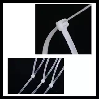 เคเบิ้ลไทร์ 100 เส้น cable tie สายรัด หนวดกุ้ง เข็มขัดรัดของ พลาสติกไนลอน