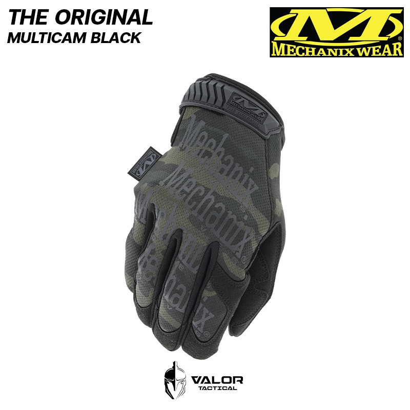 Mechanix Wear - The Original [Multicam Black] ถุงมือขับรถ ถุงมือช่าง เนื้อผ้ายืดหยุ่นได้ หนา 0.8 มม. สัมผัสหน้าจอได้