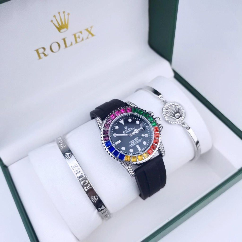 นาฬิกา cross ผู้ชายนาฬิกาปฏิทินแฟชั่นอย่างซิลิโคน rolex