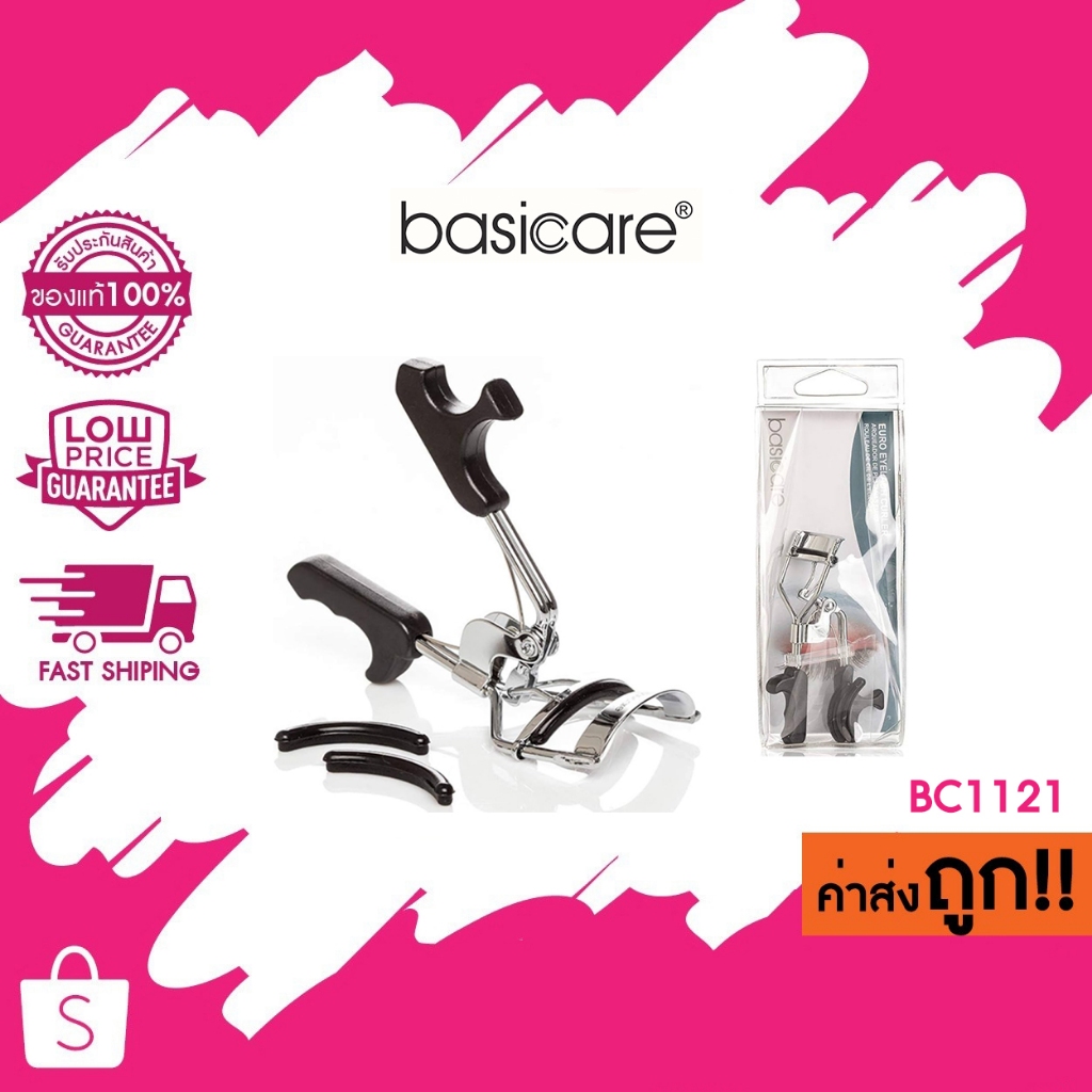 Cameo Basicare Euro Eyelash Curler คาเมโอ ที่ดัดขนตาด้ามพลาสติก รุ่น BC1121