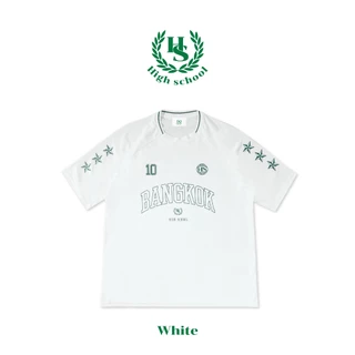 Highschool - TPB06355 เสื้อยืดไฮสคูลลายริ้ว BKK Football